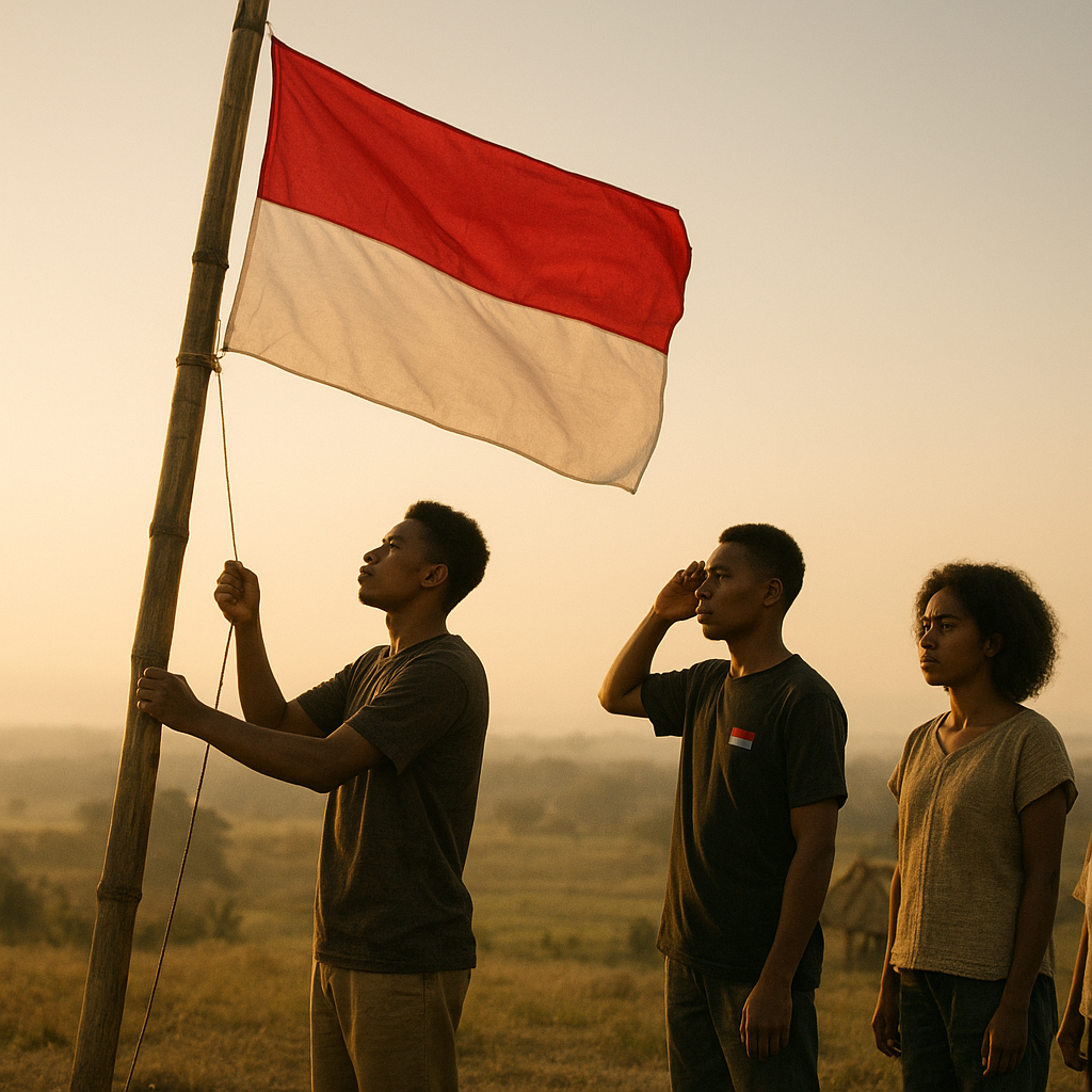 Kisah Nasionalisme di Ujung Negeri: Bendera Merah Putih Berkibar di Atas Bukit Sota