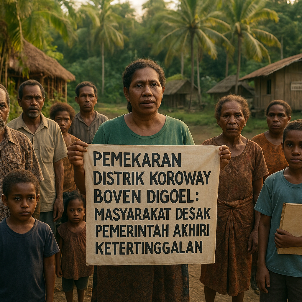 Pemekaran Distrik Koroway Boven Digoel: Masyarakat Desak Pemerintah Akhiri Ketertinggalan