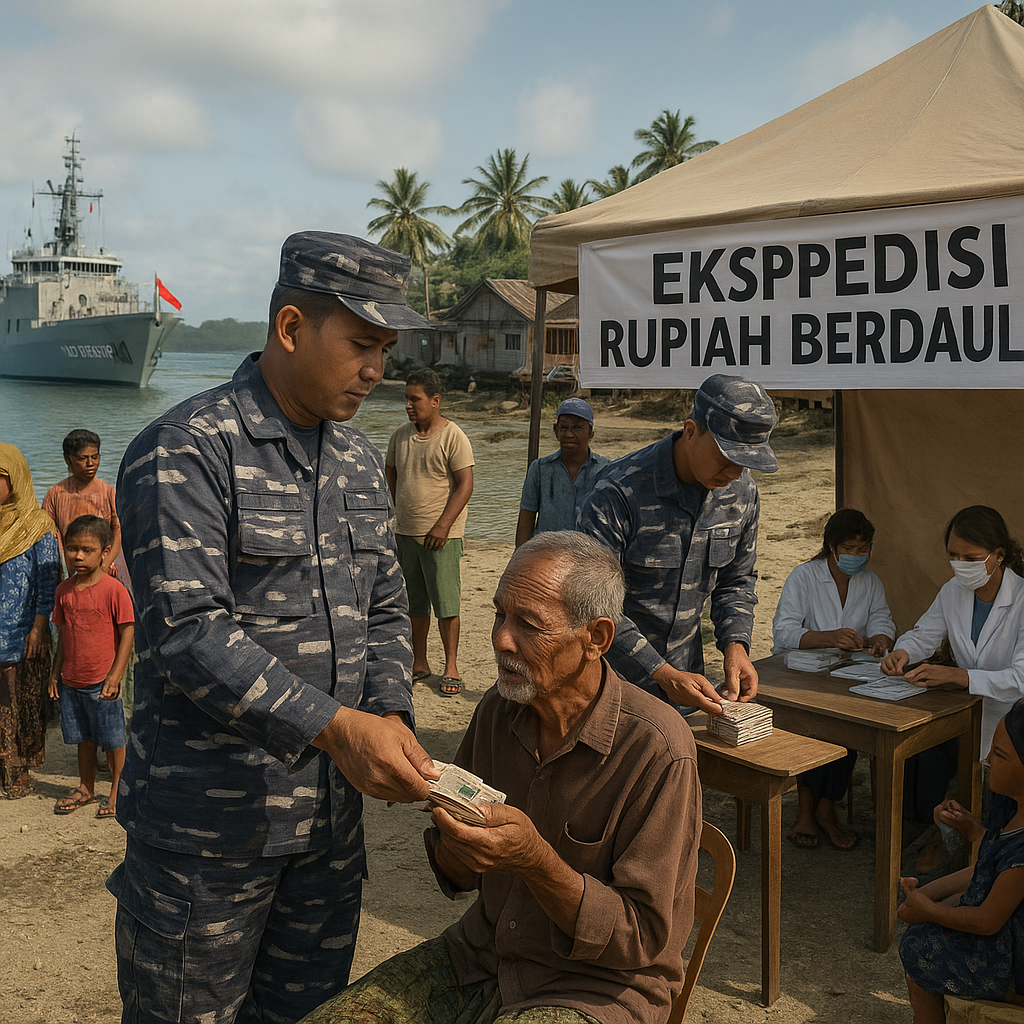 Ekspedisi Rupiah Berdaulat Gunakan KRI Posepa Layani Warga Kepulauan Terpencil Maluku