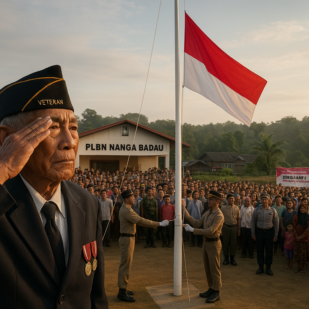 Upacara 17 Agustus di PLBN Nanga Badau: Nasionalisme di Titik Terdepan Kalbar