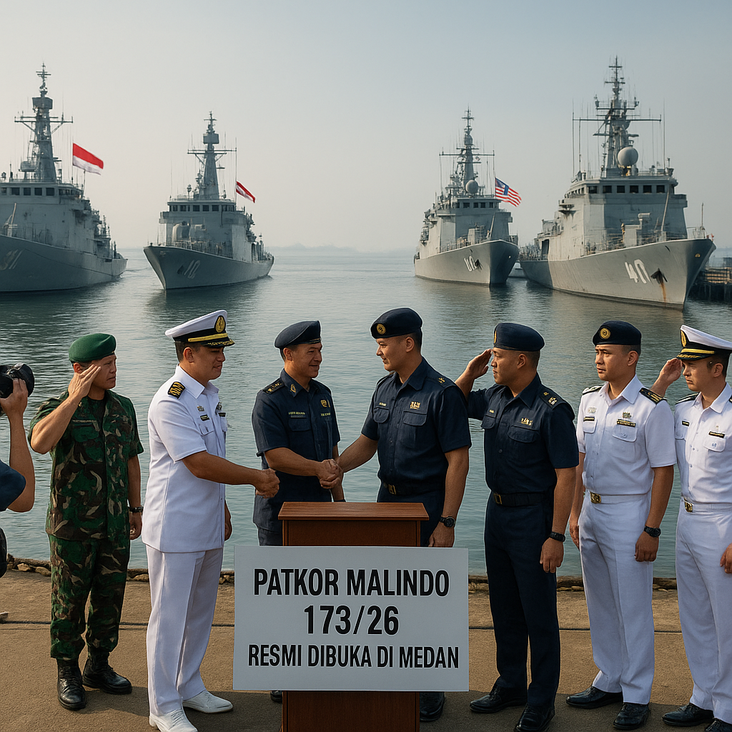 Patkor Malindo 173/26 Resmi Dibuka di Medan, TNI AL & TLDM Perkuat Pengamanan Selat Malaka