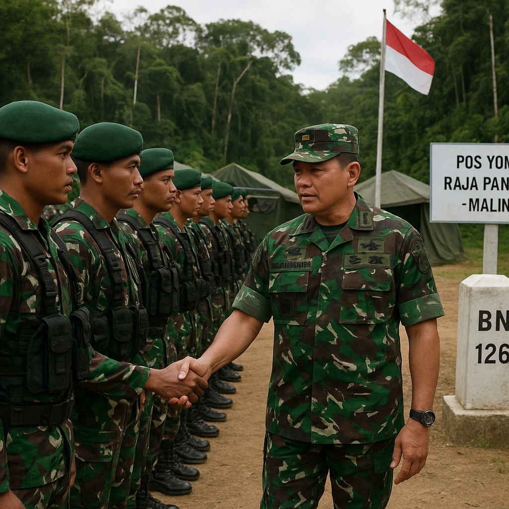 Pangdam VI/Mulawarman Cek Kesiapan Satuan Perbatasan di Malinau