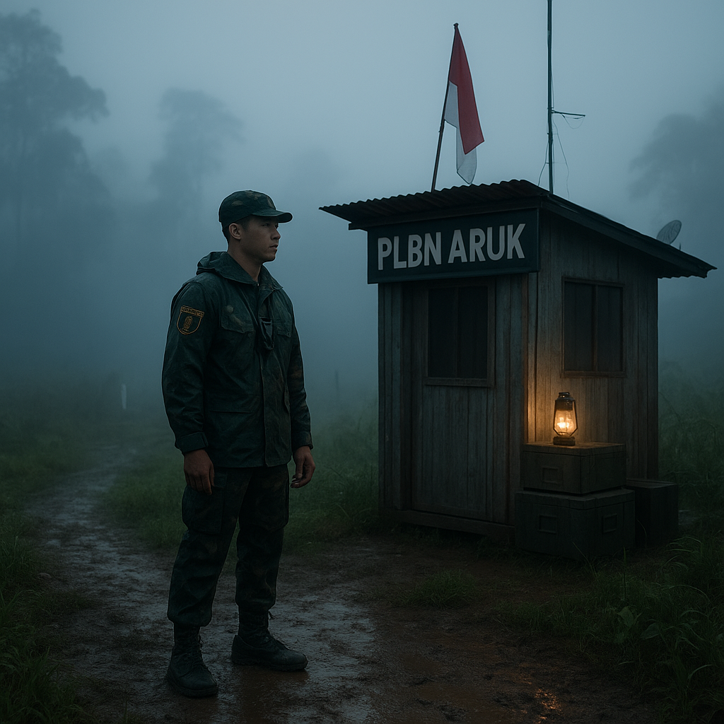 Kisah Pos Jaga PLBN Aruk: Penjaga Tapal Batas di Tengah Kabut dan Sunyi
