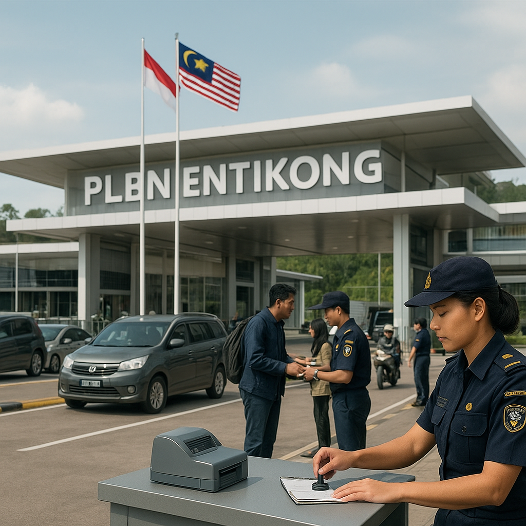 Pos Lintas Batas Negara (PLBN) Entikong Mulai Beroperasi Penuh