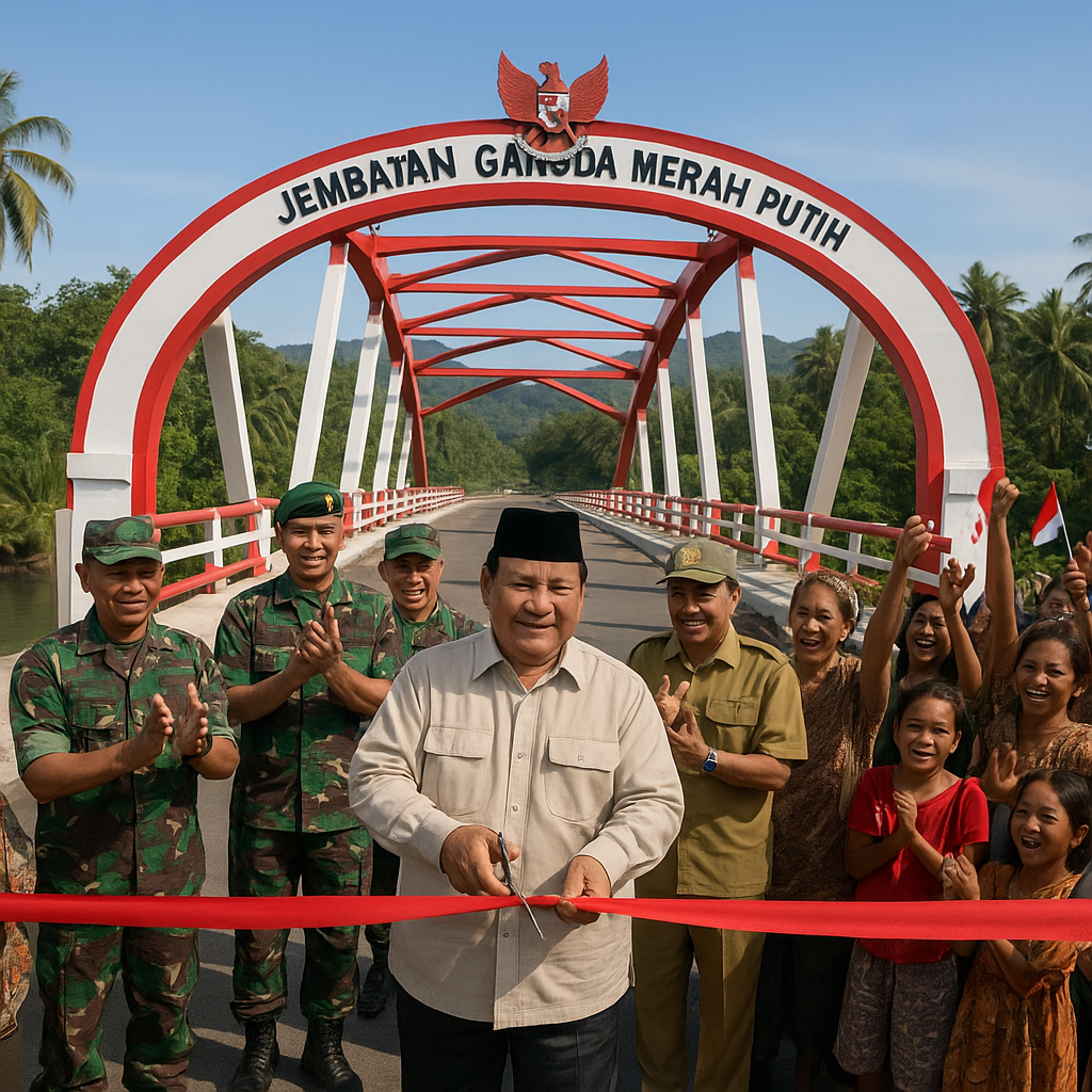 Jembatan Garuda Presiden Prabowo Akhiri Penantian 30 Tahun Warga Todowongi