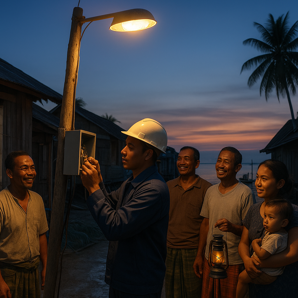 Lampu Pertama di Pulau Tepian: Sambungan Listrik untuk Masyarakat Natuna
