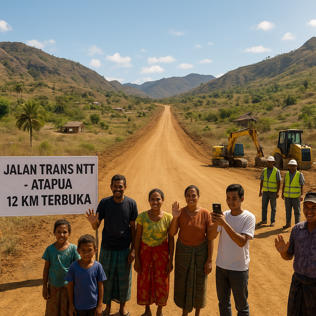 Infrastruktur di Pulau Terdepan: Jalan Trans NTT Hampir Tembus ke Atapua