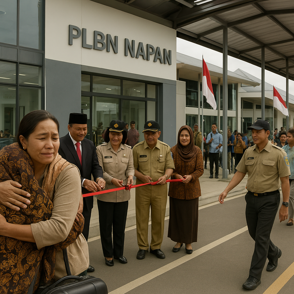 PLBN Napan Diresmikan, TKI Pulang Kampung Kini Lebih Cepat