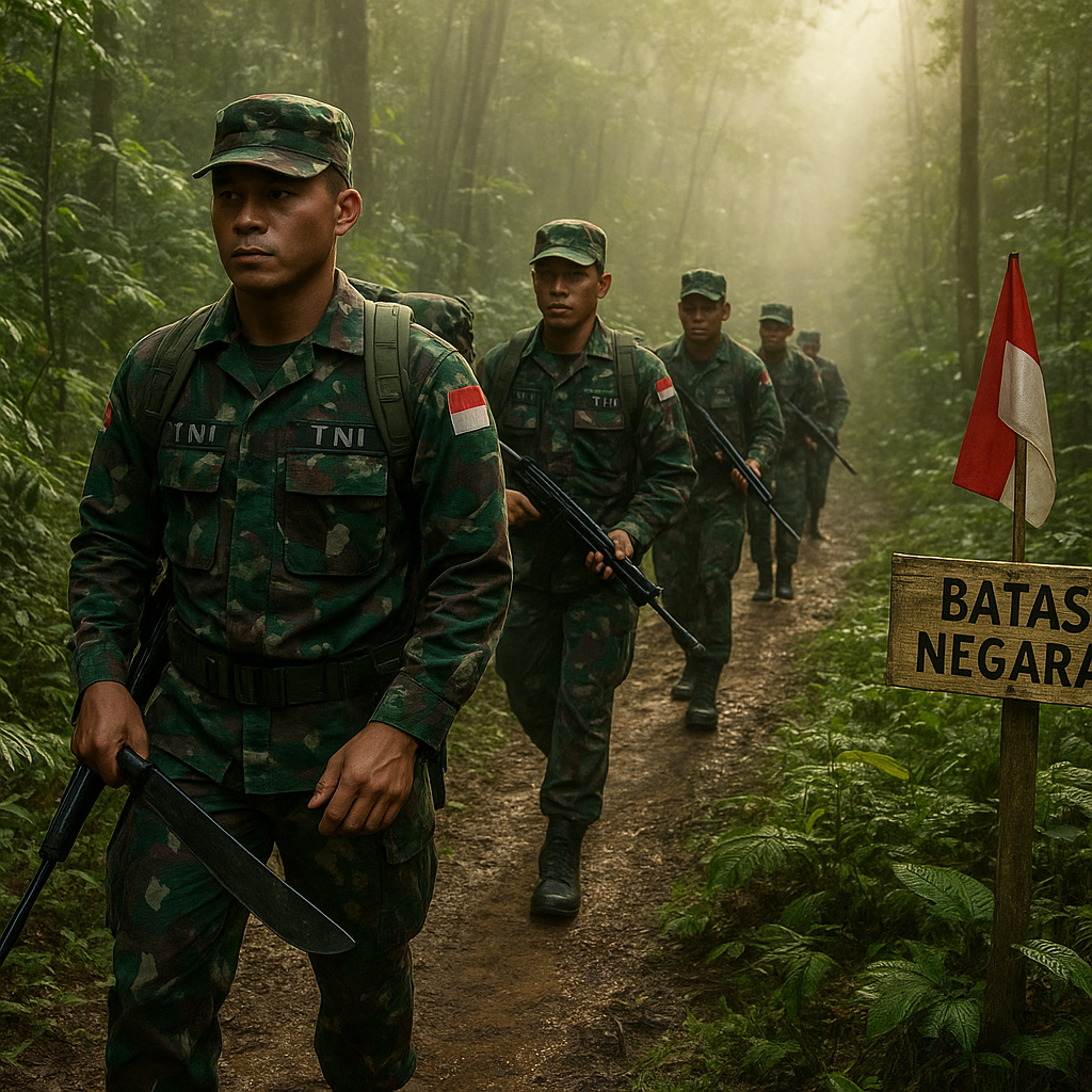 Patroli TNI di Krayan: Menyusuri Hutan dan Awasi Batas Negara
