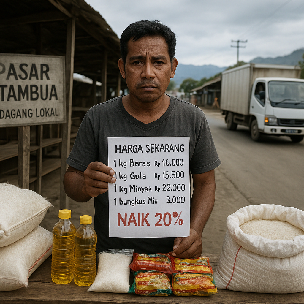Pedagang di Atambua Terkendala Logistik, Harga Sembako Melambung