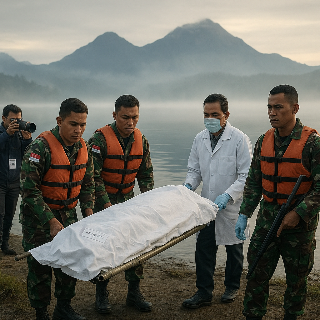 TNI Habema Evakuasi Jenazah Sopir yang Dibunuh OPM di Danau Habema
