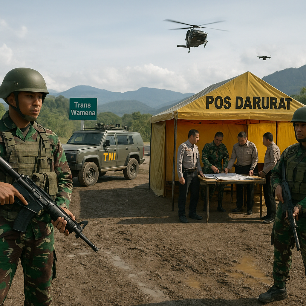 TNI Perkuat Pengamanan Jalur Trans Wamena Pasca Penembakan oleh OPM