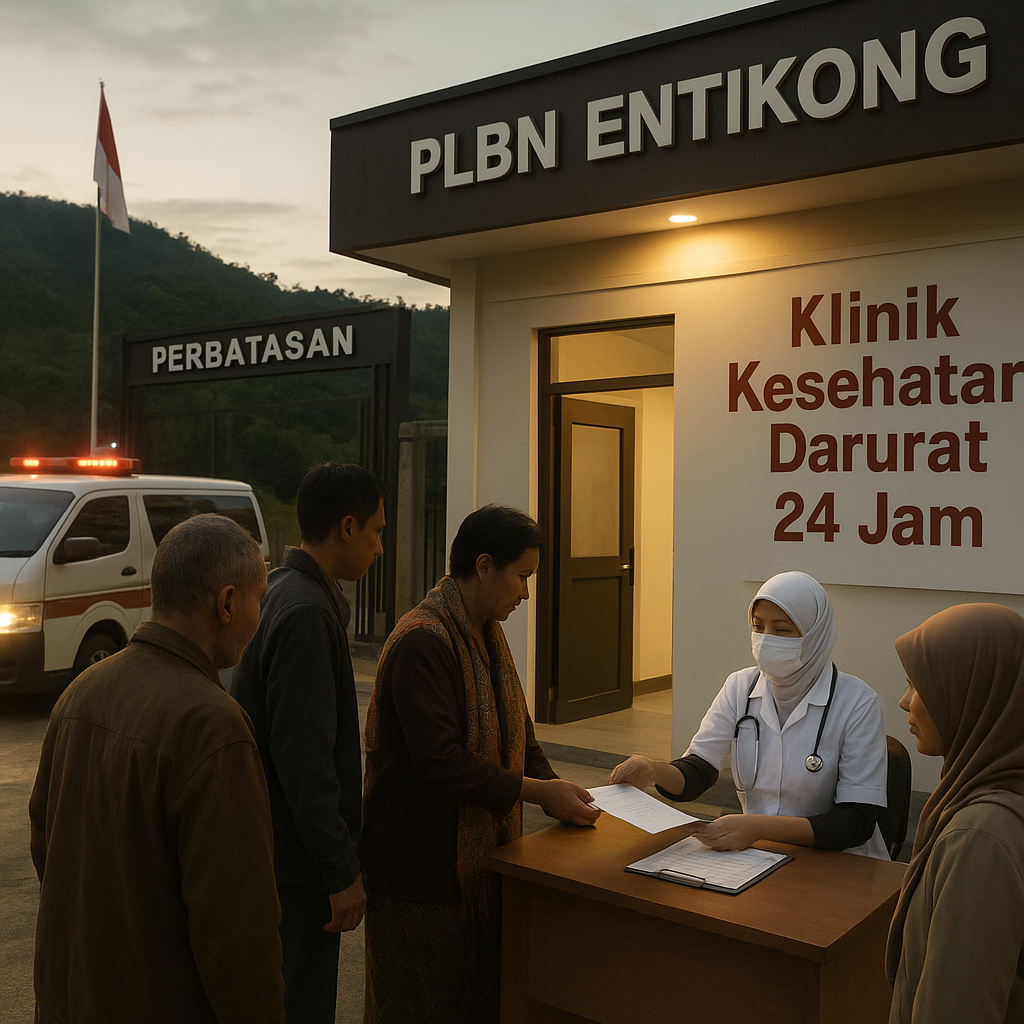 PLBN Entikong Kini Dilengkapi Fasilitas Kesehatan Darurat untuk Warga Perbatasan
