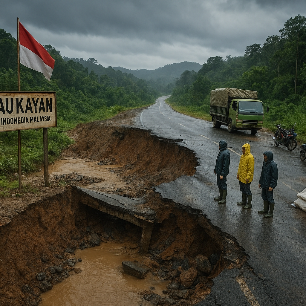 Konektivitas Jalan Apau Kayan Hancur Total, Nasib Empat Kecamatan di Perbatasan Bergantung pada Pusat