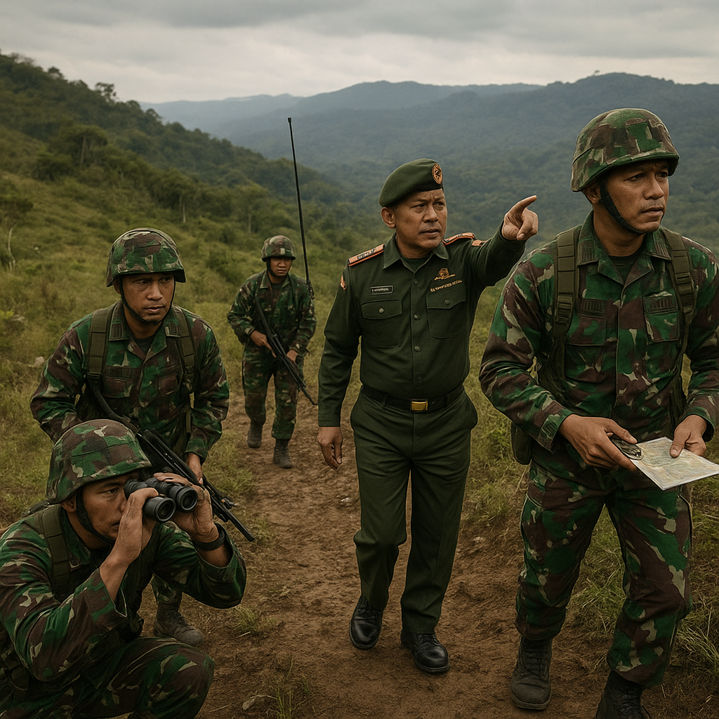 TNI Perkuat Patroli di Wilayah Perbatasan Darat Indonesia-Papua Nugini