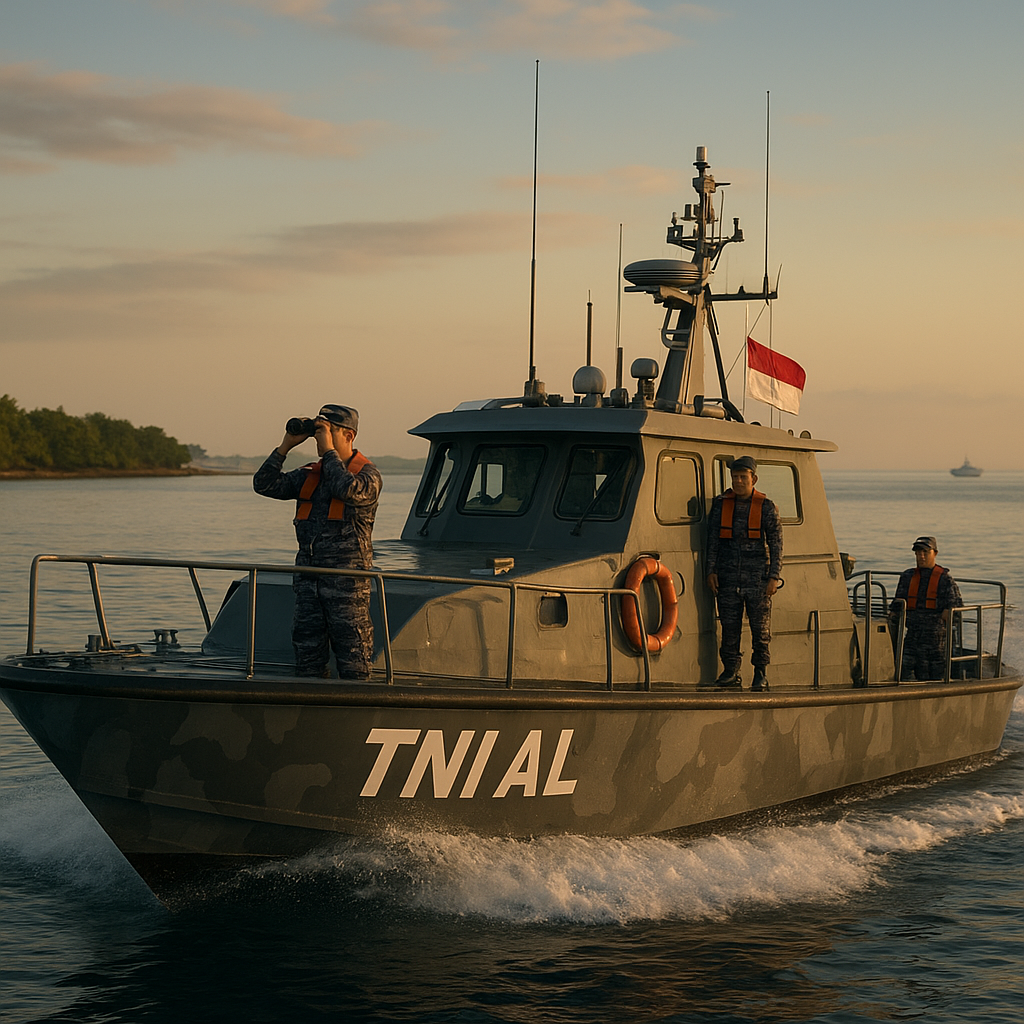 TNI Perkuat Pertahanan Maritim di Pulau Sebatik dengan Patroli Rutin di Perbatasan