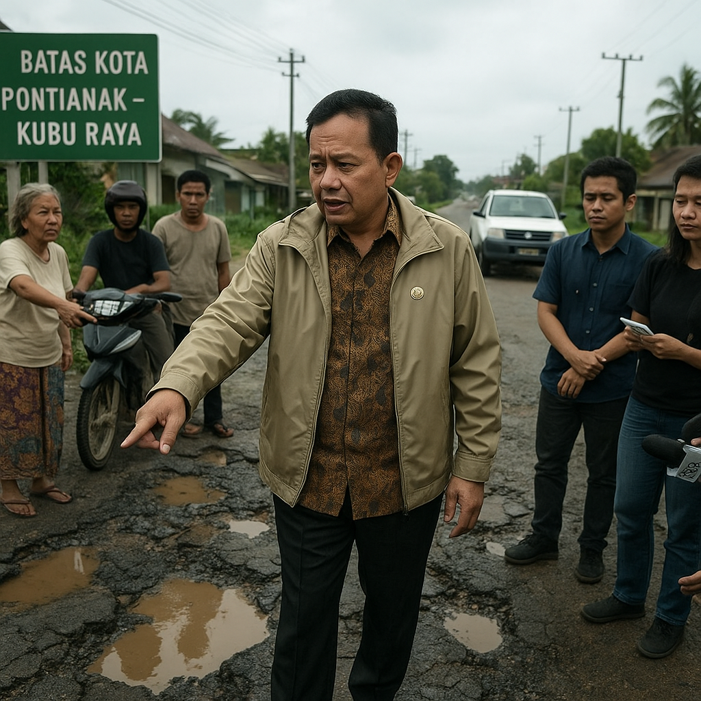 Bupati Kubu Raya Pastikan Perbaikan Jalan Batas Kota pada 2026