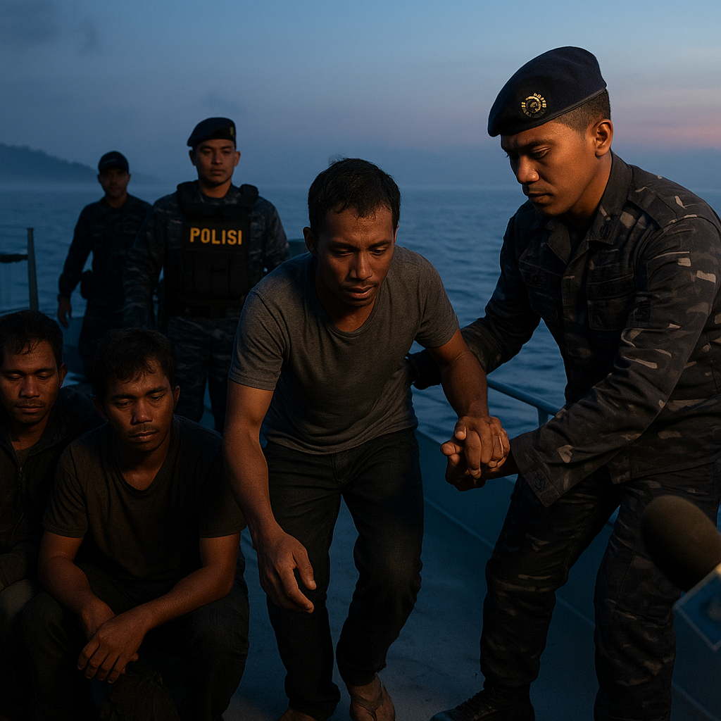 Polisi Perbatasan Amankan Empat WN Malaysia Ilegal di Morotai