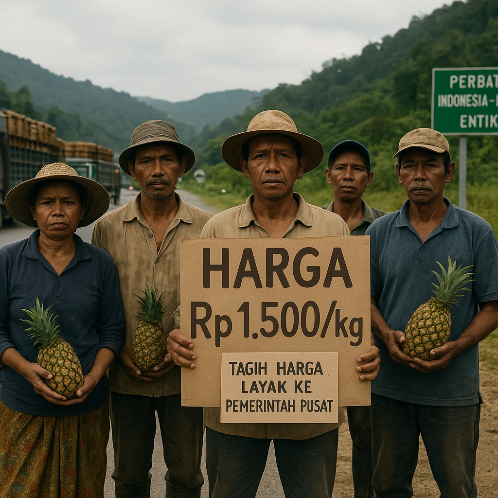 Suara Perbatasan: Petani Nanas Entikong Tagih Harga Jual Layak ke Pemerintah Pusat