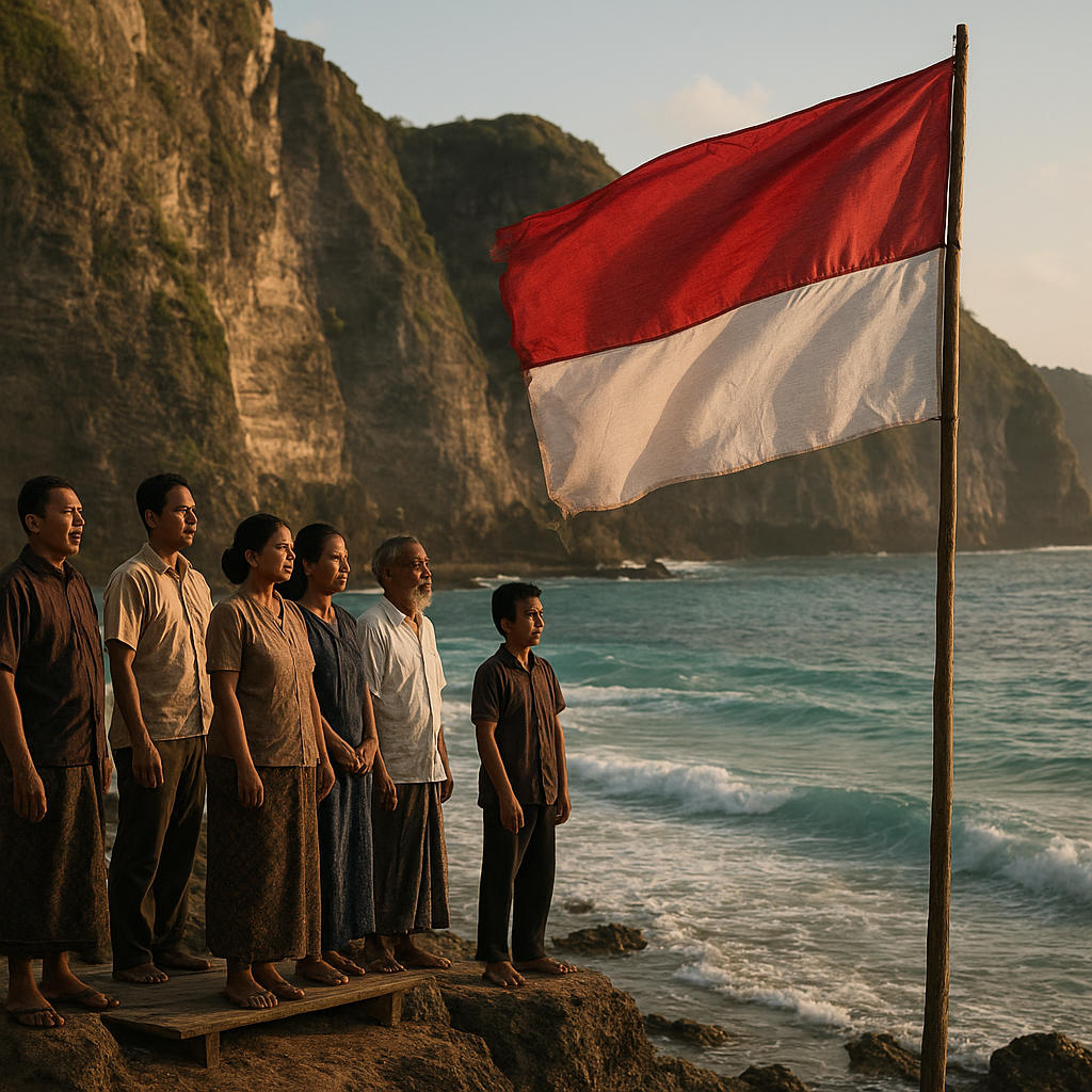 Nasionalisme di Ujung Negeri: Bendera Merah Putih Berkibar di Pulau Terluar Nusa Penida