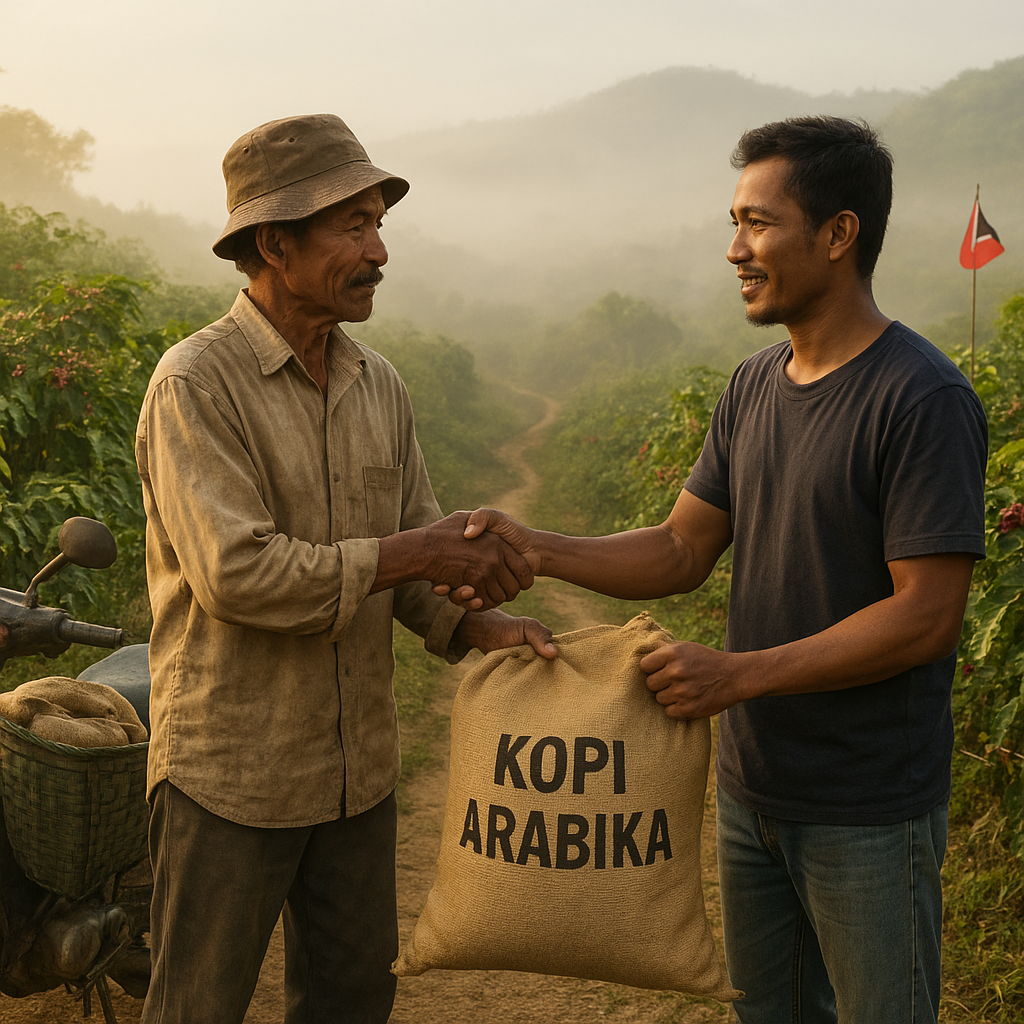Petani Kopi Perbatasan Belu Manfaatkan Ekspor Lintas Batas Informal ke Timor Leste
