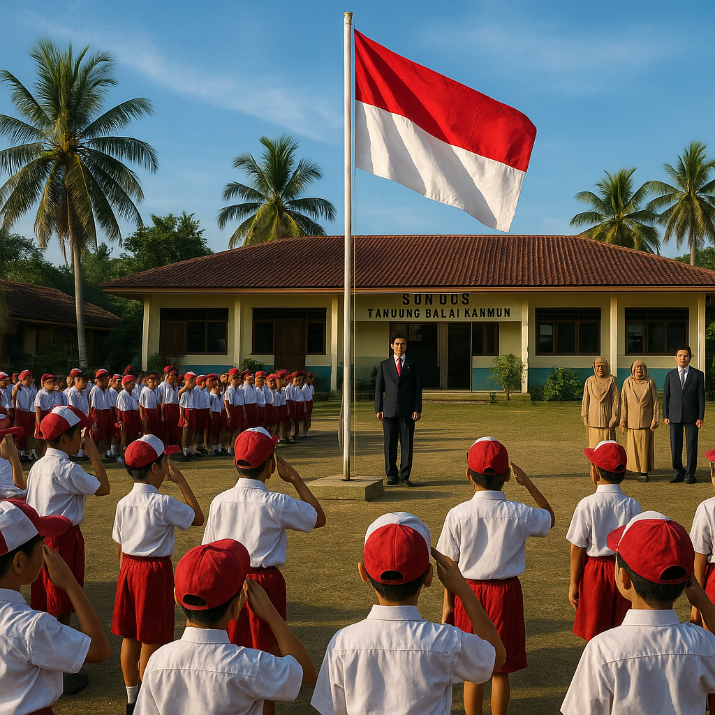 Upacara Bendera di SDN 003 Tanjung Balai Karimun: Nasionalisme dari Kepulauan Riau