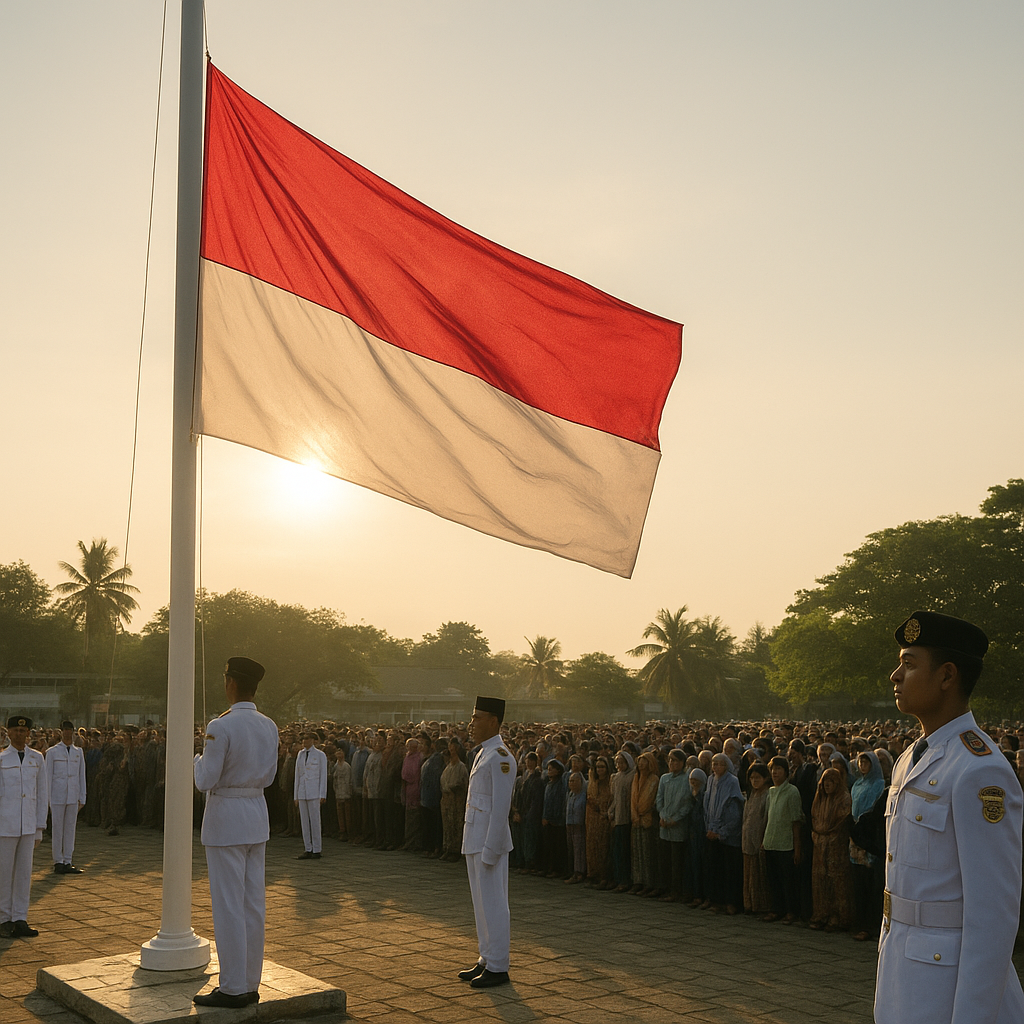 Merah Putih Berkibar di Langit Ranai: Peringatan HUT TNI di Natuna