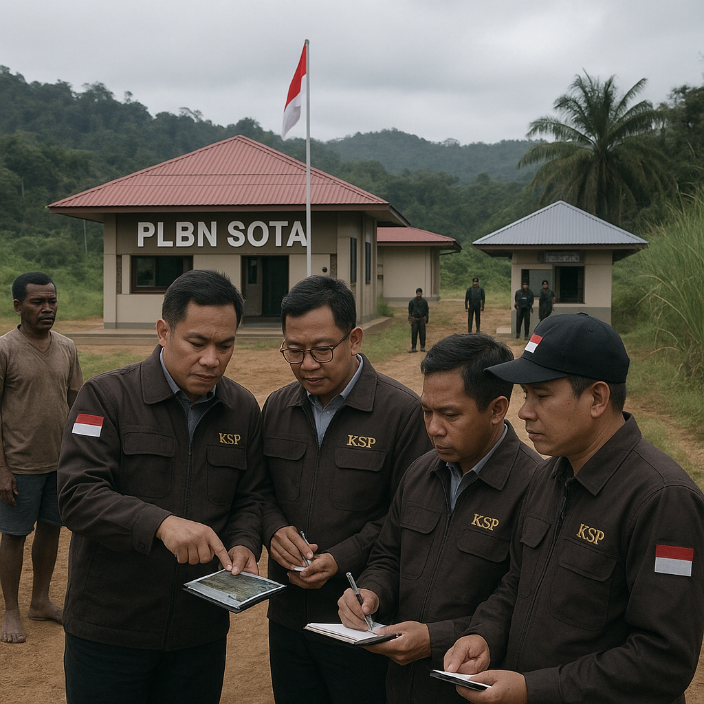 Kunjungi Perbatasan RI–PNG, KSP Siap Kawal Pembangunan Kawasan dan Efektivitas Pos Lintas Batas Negara