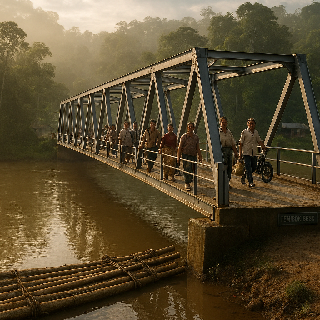 Jembatan Tembok Besi: Menghubungkan Desa yang Terbelah Perbatasan