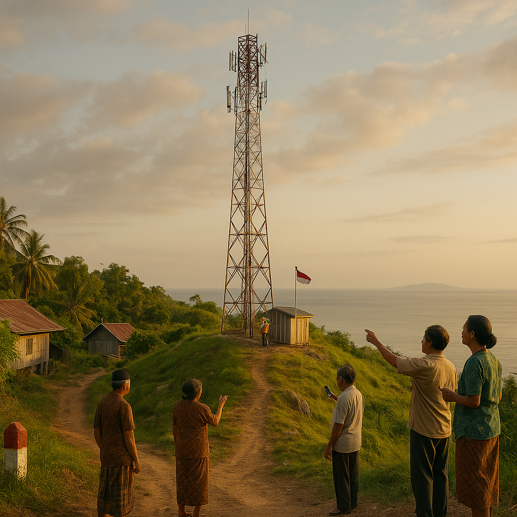 Menara Sinyal di Maluku Tenggara: Menghapus Isolasi Warga Perbatasan