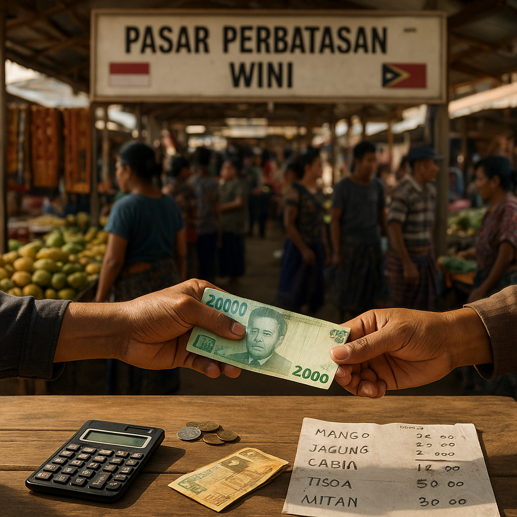Geliat Ekonomi Pasar Perbatasan Wini, Transaksi Rupiah dan Dong Timor Leste Mengalir