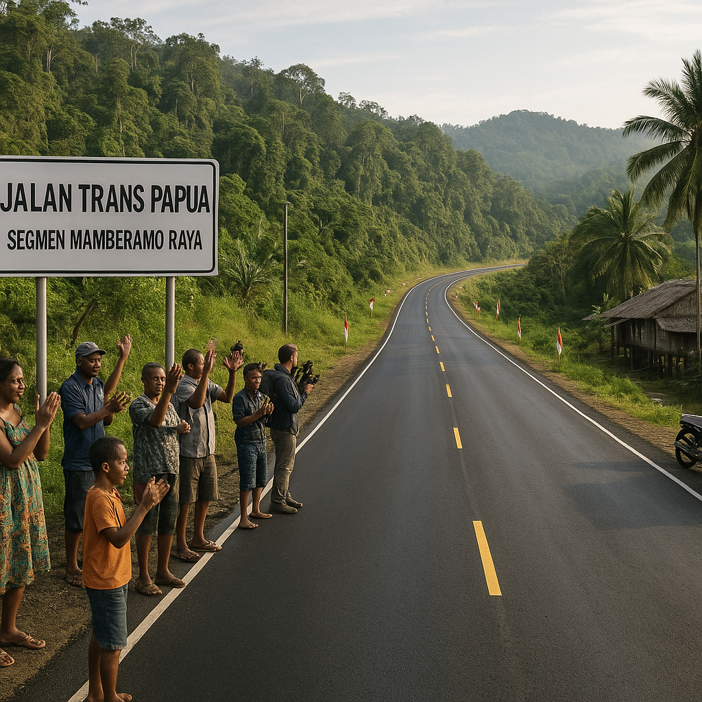 Jalan Trans Papua di Segmen Mamberamo Raya Kini Tersambung, Warga Tak Lagi Isolasi