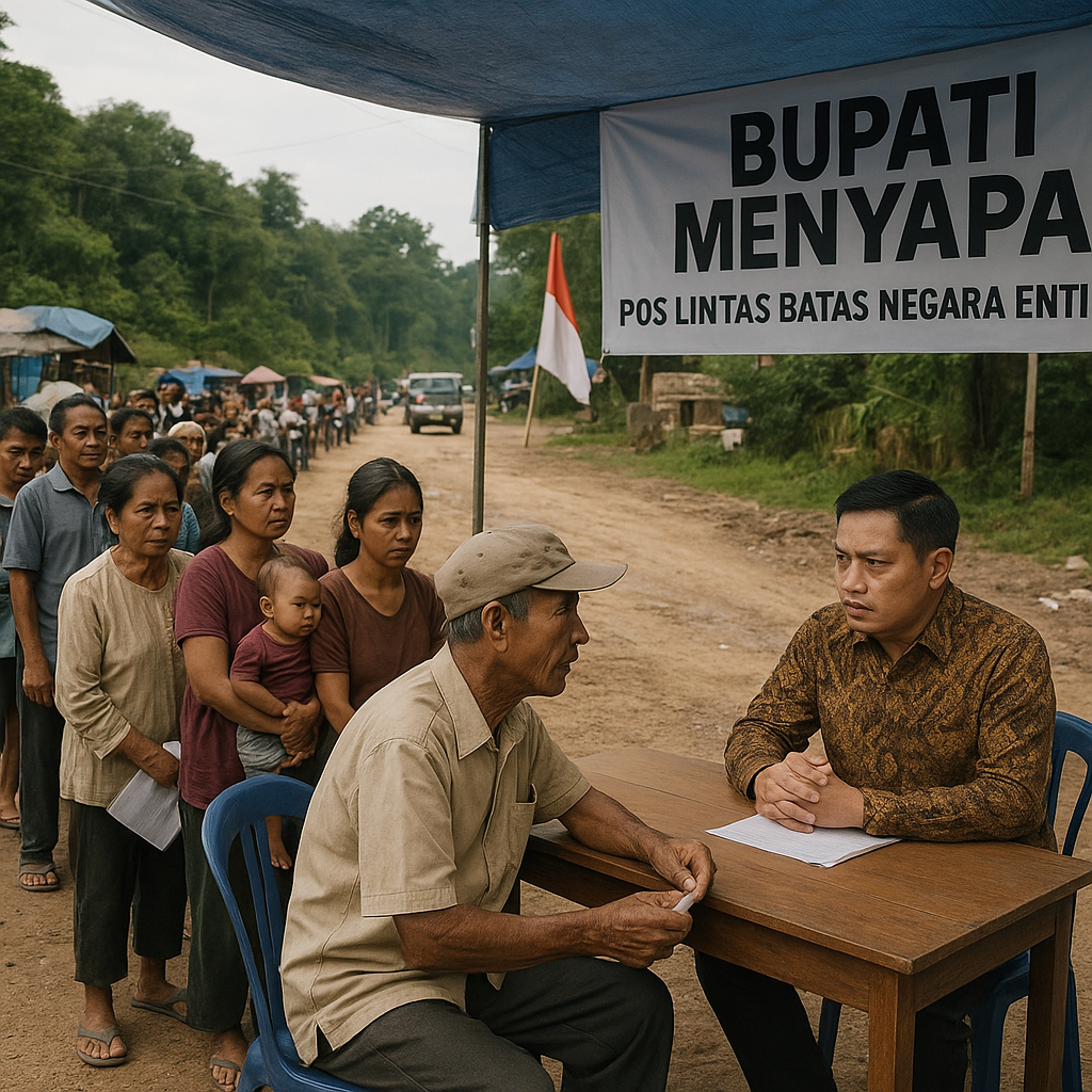 Dari Pos Lintas Batas, Aspirasi Warga Mengalun ke Bupati
