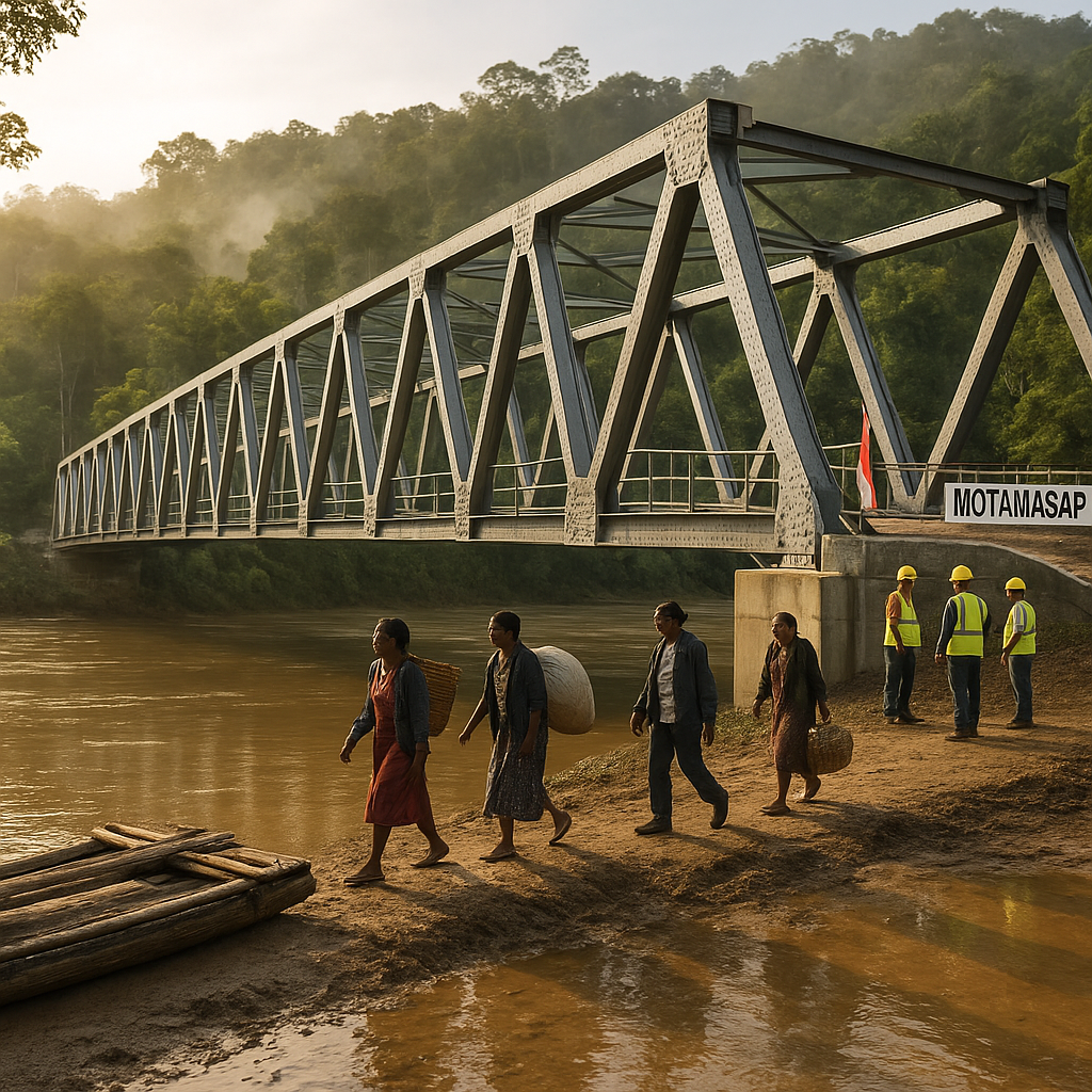 Jembatan Lintas Batas Motamasap: Dari Hutan Belantara Menjadi Akses Ekonomi