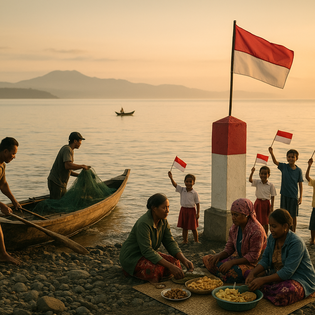 Detik-detik Perbatasan: Warga Skouw Menyambut Fajar di Ujung Negeri