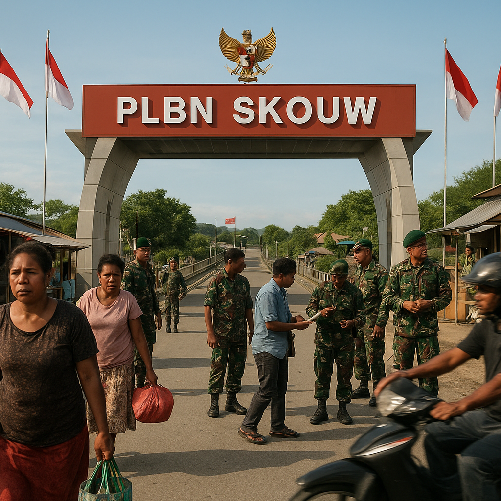 PLBN Skouw, Pintu Gerbang Papua yang Tak Pernah Sepi: Aktivitas Warga dan TNI di Perbatasan RI-PNG