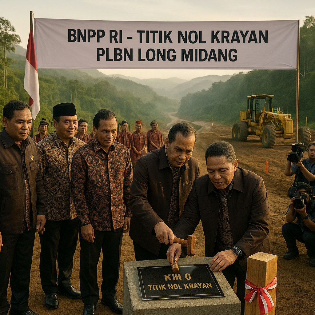Tinjau Titik Nol Krayan, BNPP RI Targetkan Jalan Malinau-Nunukan Tuntas Akhir 2028