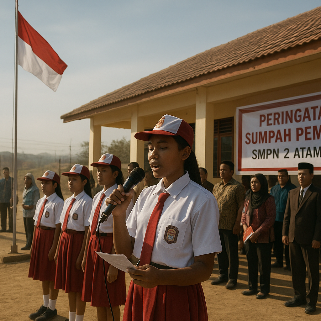 Peringatan Sumpah Pemuda di Perbatasan: Kobarkan Semangat Nasionalisme Pelajar