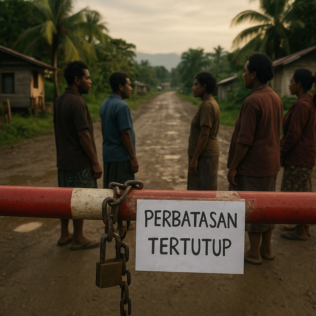 Suara dari Kampung Skouw: Palang Perbatasan di Papua Tetap Terkunci meski Natal Semakin Dekat
