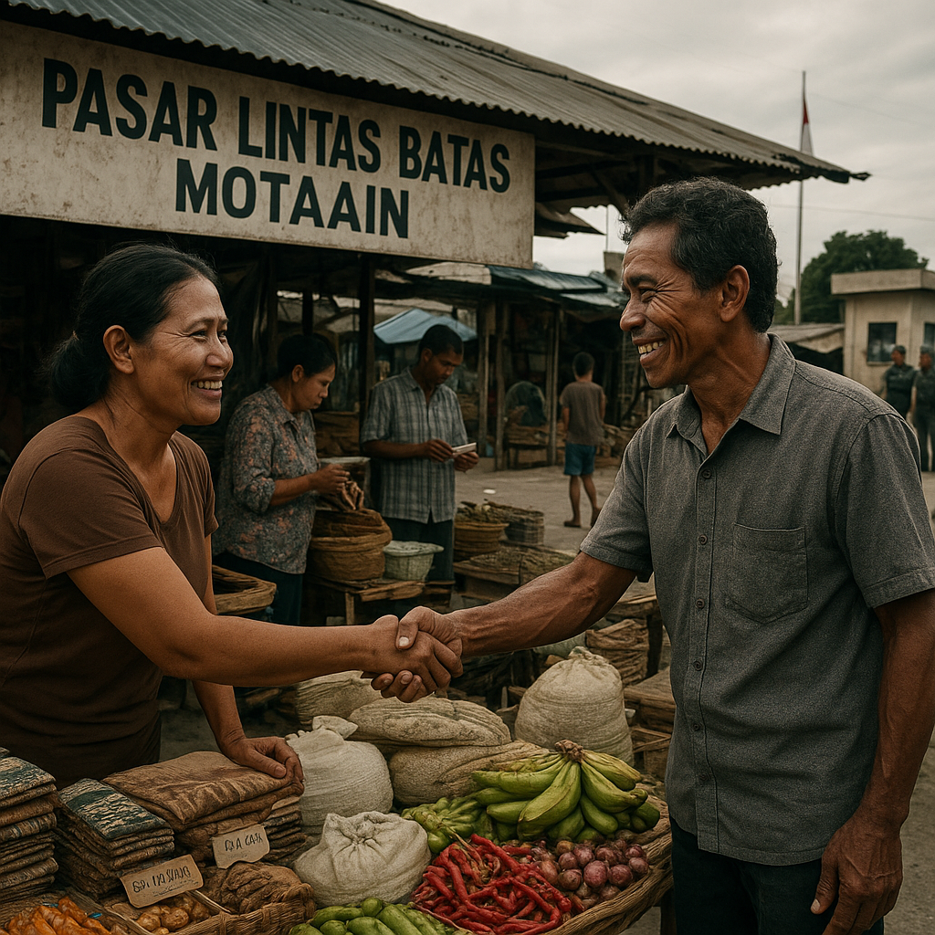 Pasar Lintas Batas di Motaain, Atambua: Harapan dan Tantangan Ekonomi Warga