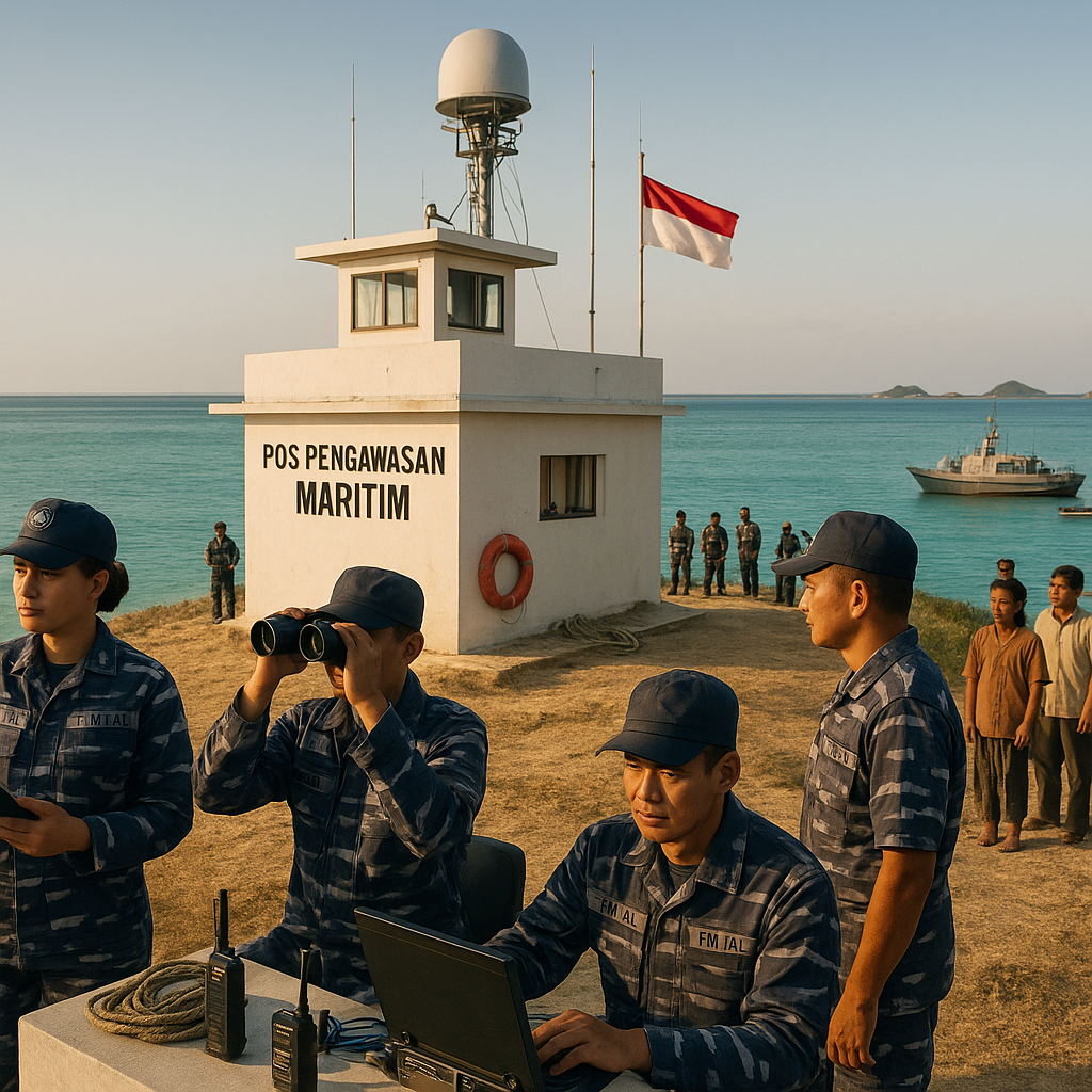 TNI AL Bangun Pos Pengawasan Maritim di Perairan Natuna untuk Tingkatkan Keamanan