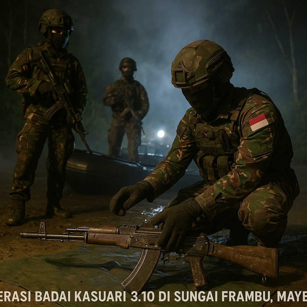 Operasi Badai Kasuari di Sungai Frambu: Marinir Amankan Senjata dan Kembalikan Stabilitas Maybrat