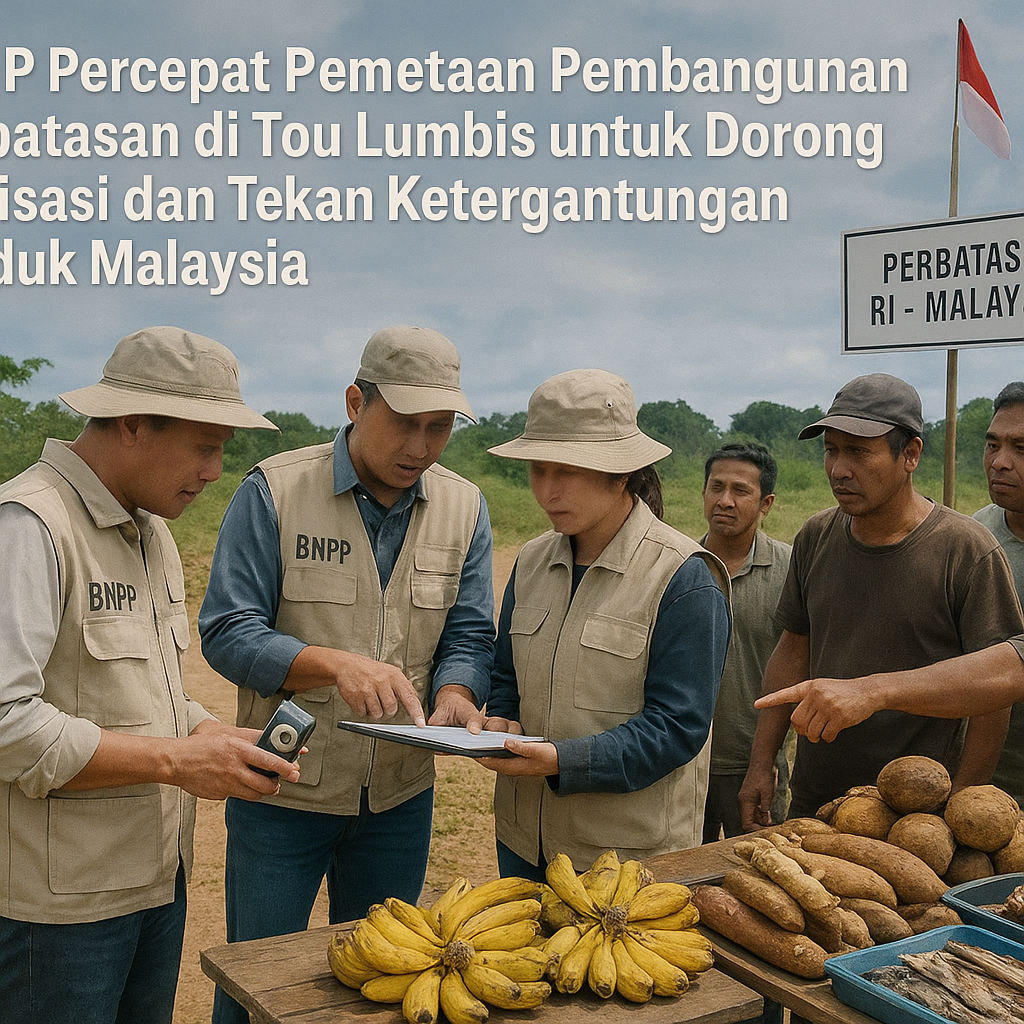 BNPP Percepat Pemetaan Pembangunan Perbatasan di Tou Lumbis untuk Dorong Hilirisasi dan Tekan Ketergantungan Produk Malaysia
