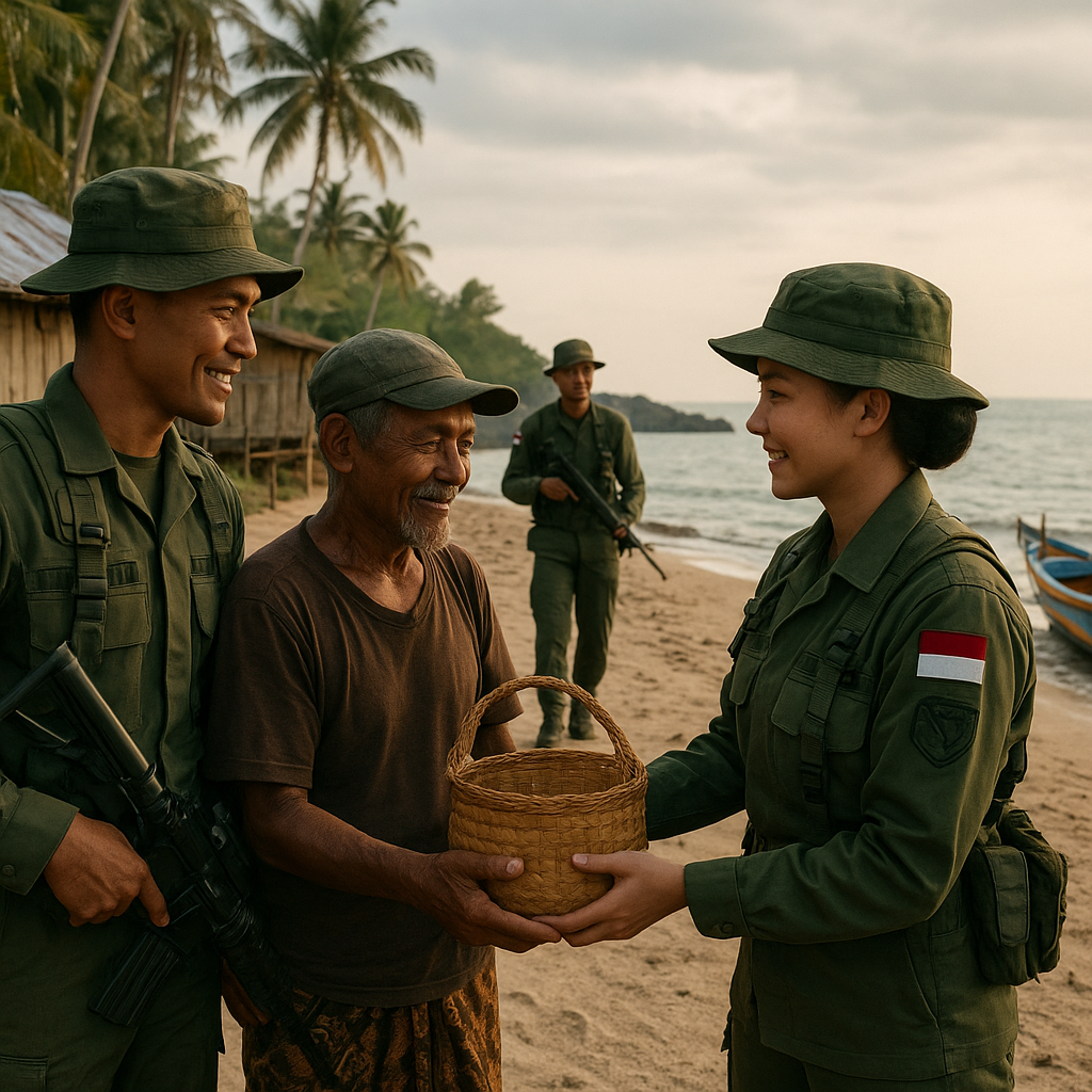 Menjaga Garis Depan, Prajurit TNI di Pulau Terluar Patroli dengan Semangat Juang