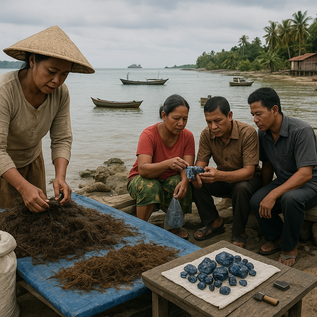 Tou Lumbis, Pusat Pertumbuhan yang Terkekang: Potensi Rumput Laut dan Safir Belum Sentuh Kesejahteraan Warga Perbatasan