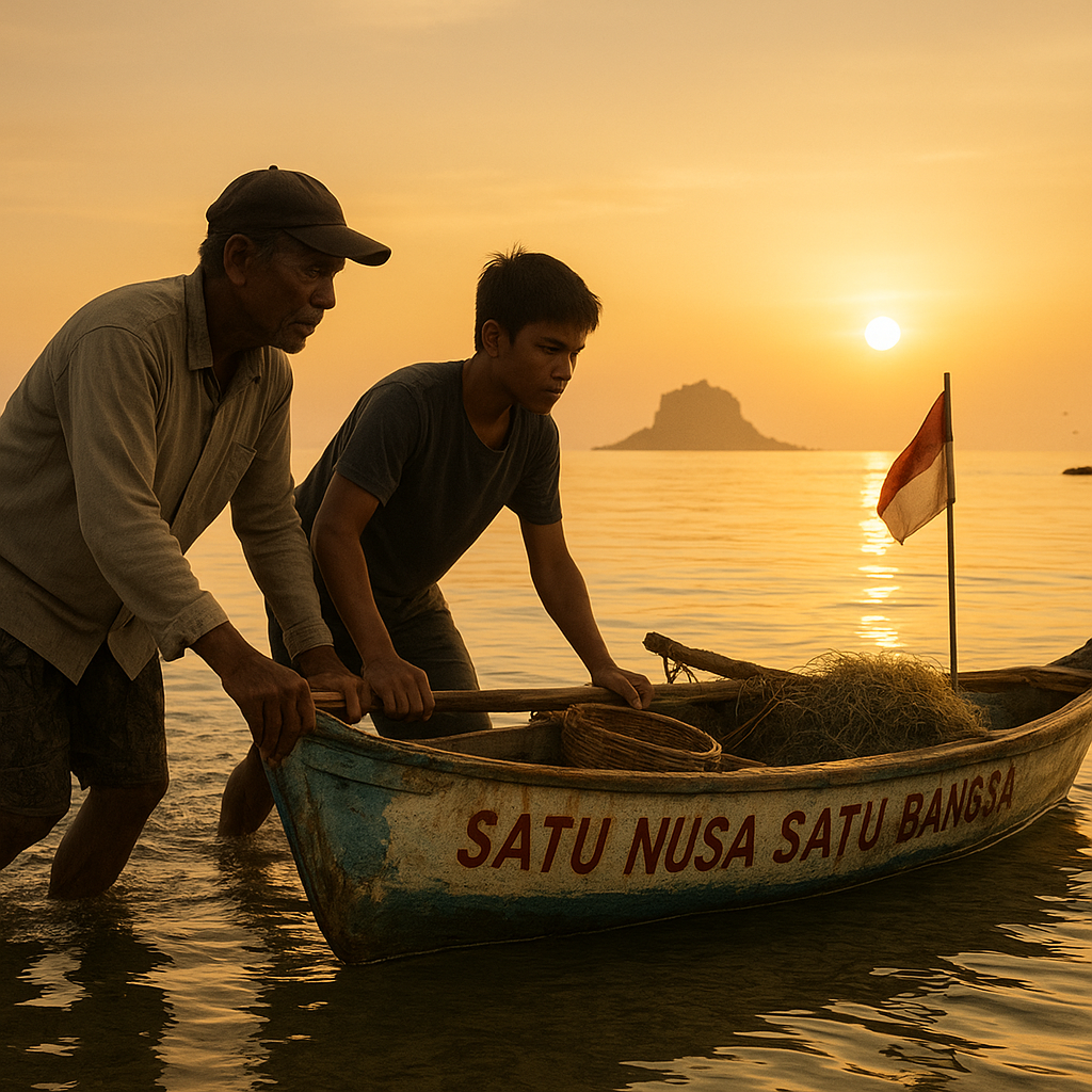 Matahari Terbit di Pulau Miangas: Kisah Nelayan yang Menjaga Semboyan Satu Nusa Satu Bangsa