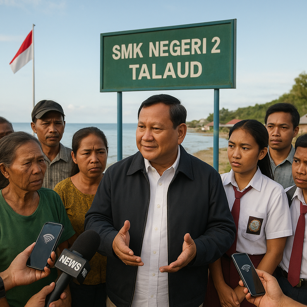 Kunjungi Perbatasan, Presiden Prabowo Pastikan Penguatan Jaringan Komunikasi di Wilayah Terluar