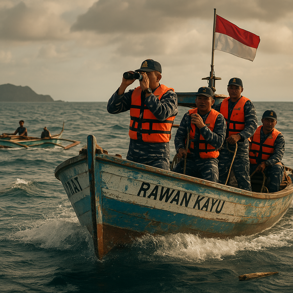 Patroli Harian di Pulau Terluar: Rawan Kayu Menghadang Gelombang Samudera