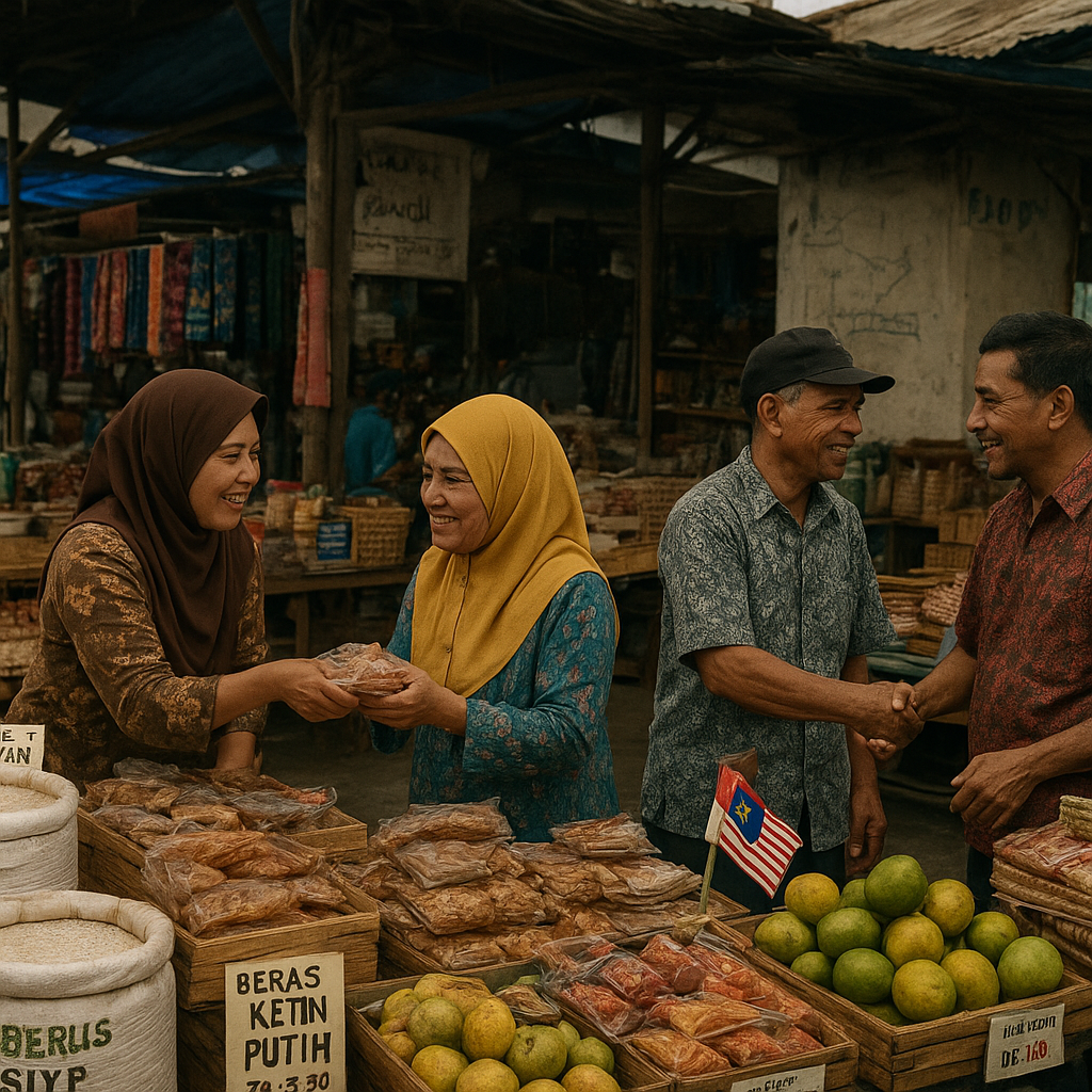 Pasar Perbatasan Sebatik: Barang dari Dua Negeri Berbaur di Satu Lapak