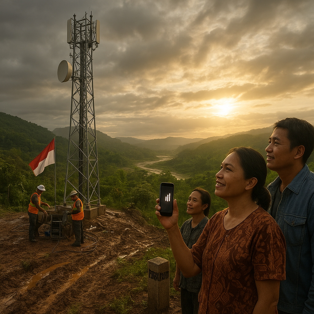 Pembangunan Tower Telekomunikasi di Perbatasan: Signal akhirnya Menembus Isolasi